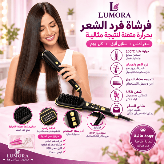 مشط تمليس الشعر الذكي
